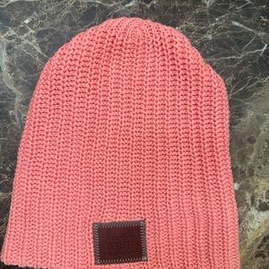 Love Your Melon Salmon Colored Knit Hat